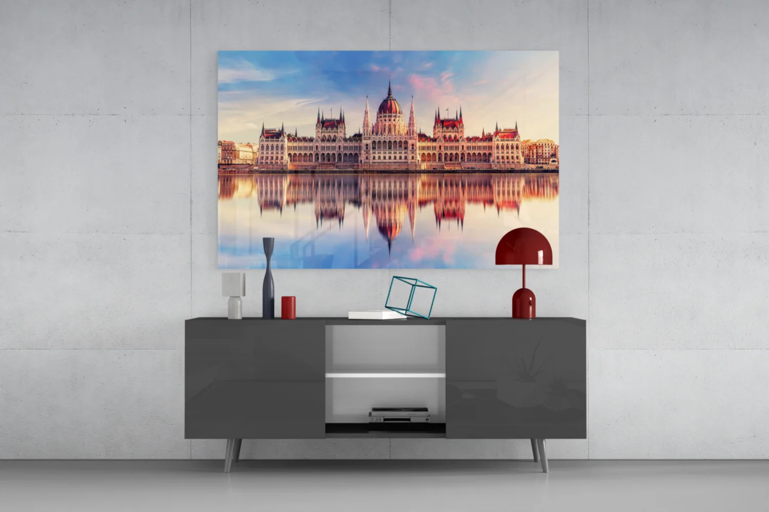 Hungarian Parliament Building Glass Wall Art - Image 8