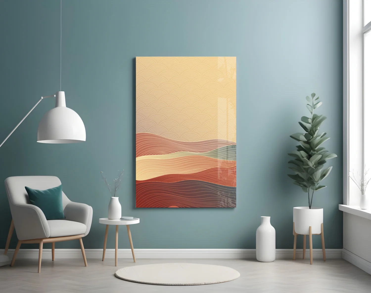 Abstract Art Glass Wall Art - Image 4