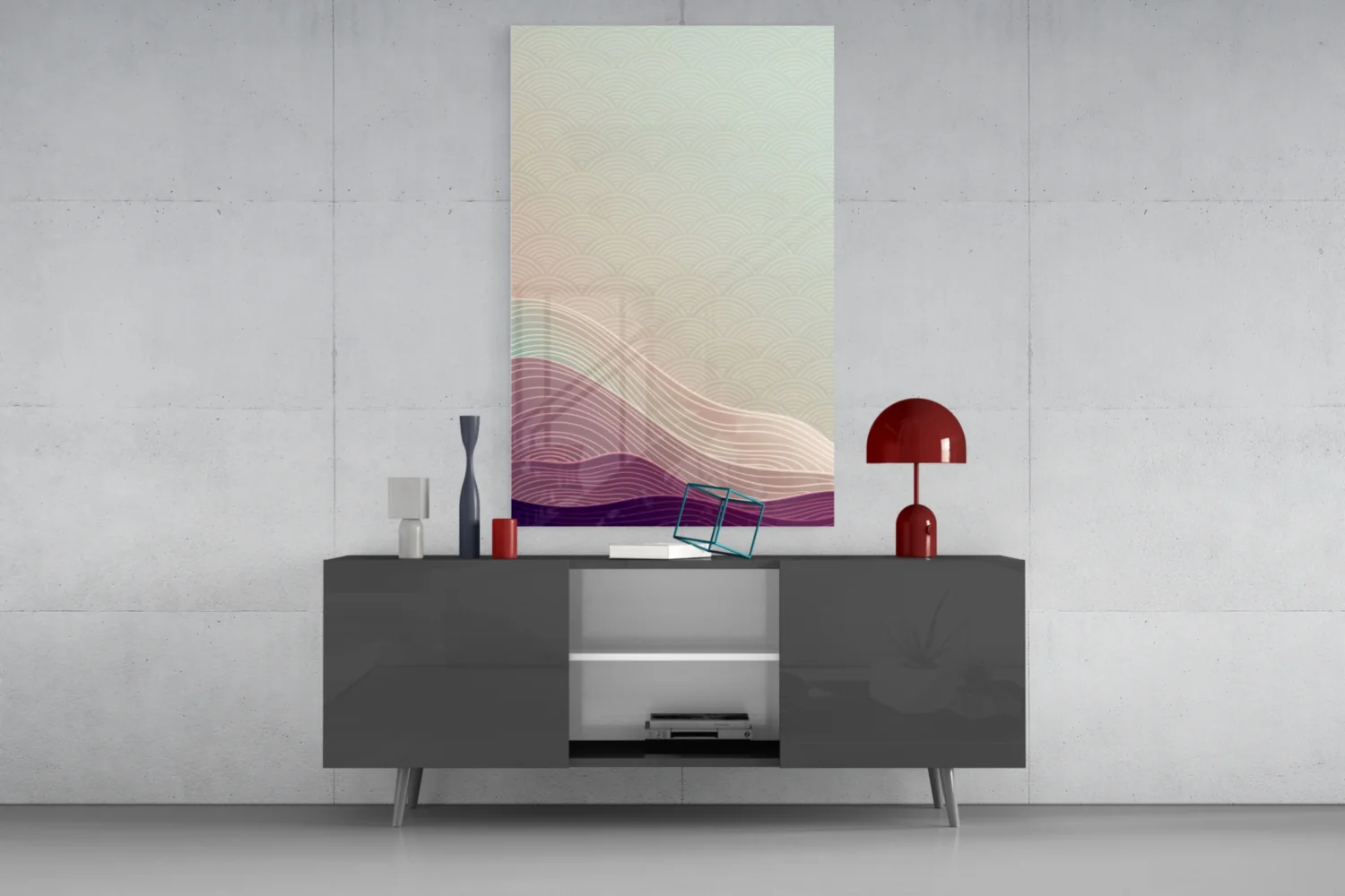 Abstract Art Glass Wall Art - Image 8