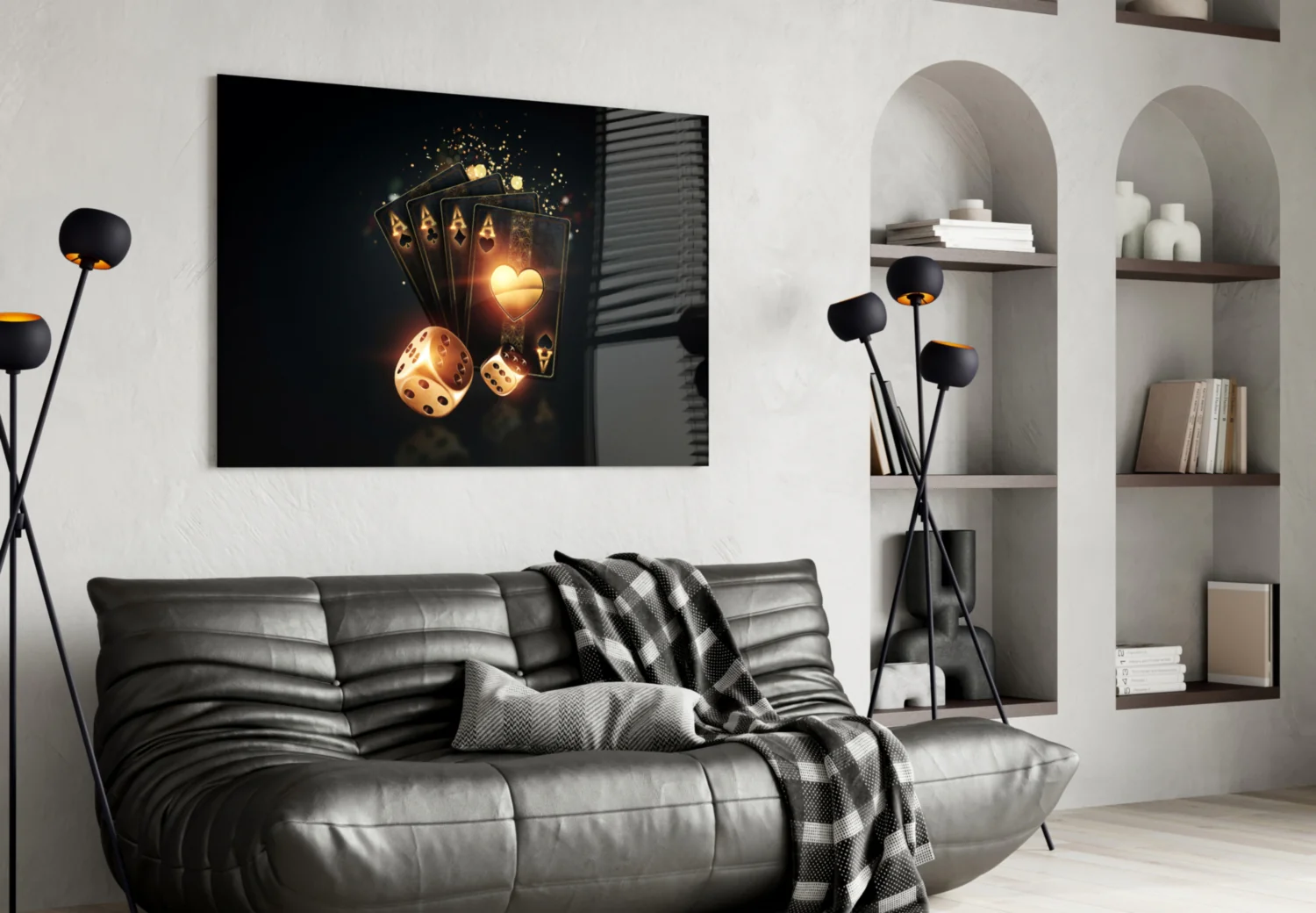 Gambler's Guns Glass Wall Art - Image 4