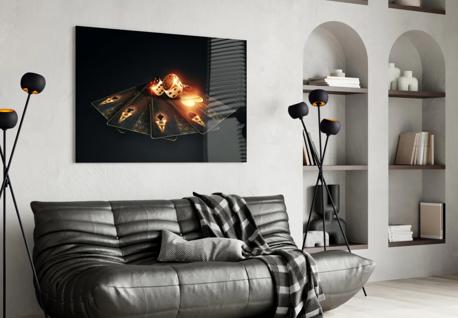 Gambler's Guns Glass Wall Art - Image 4