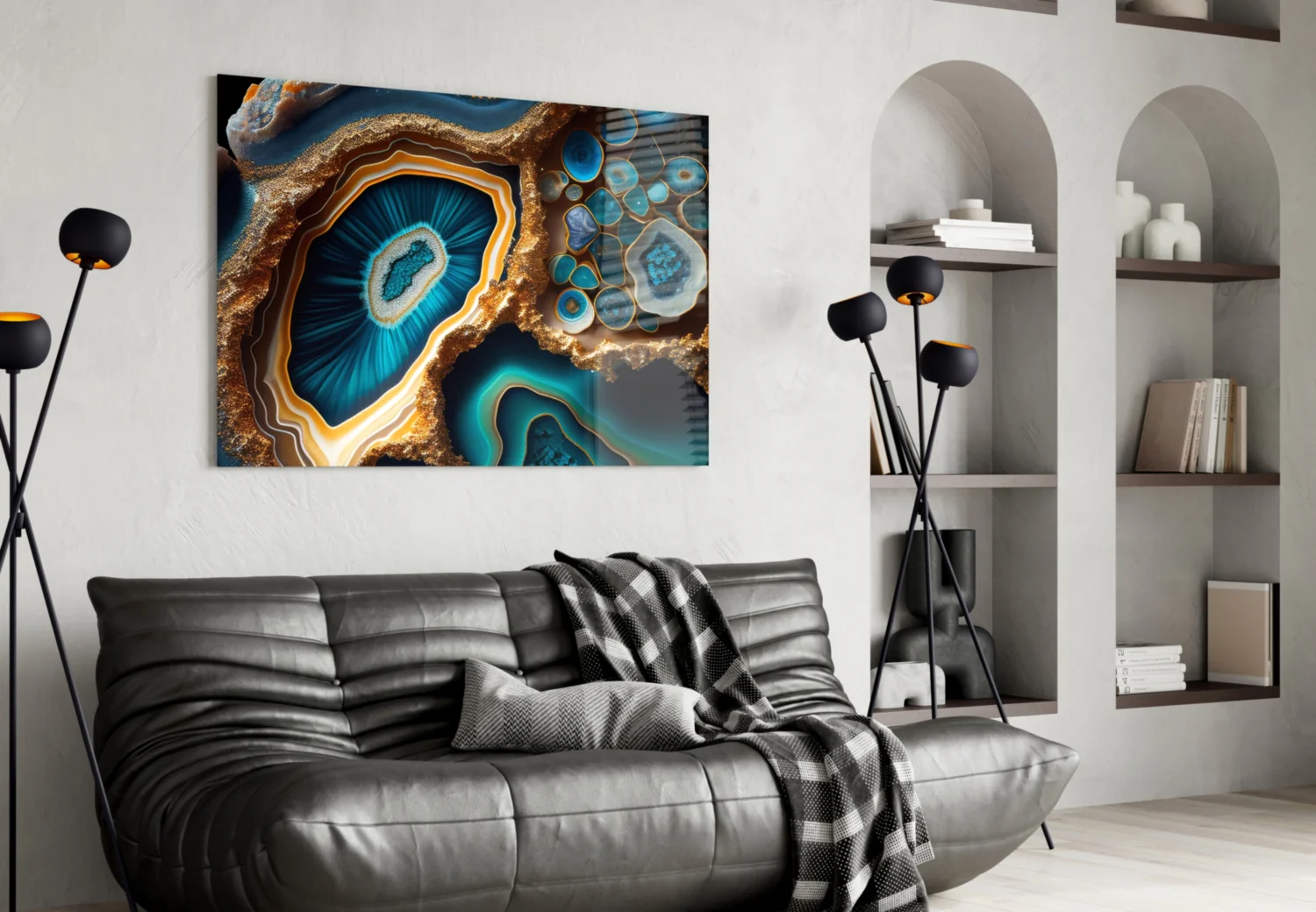 Abstract Art Glass Wall Art - Image 4
