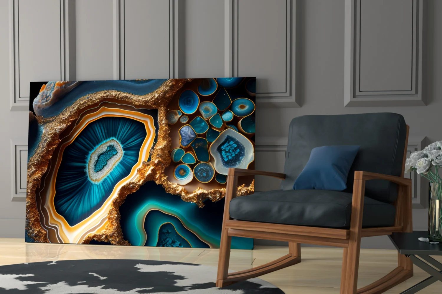 Abstract Art Glass Wall Art - Image 6