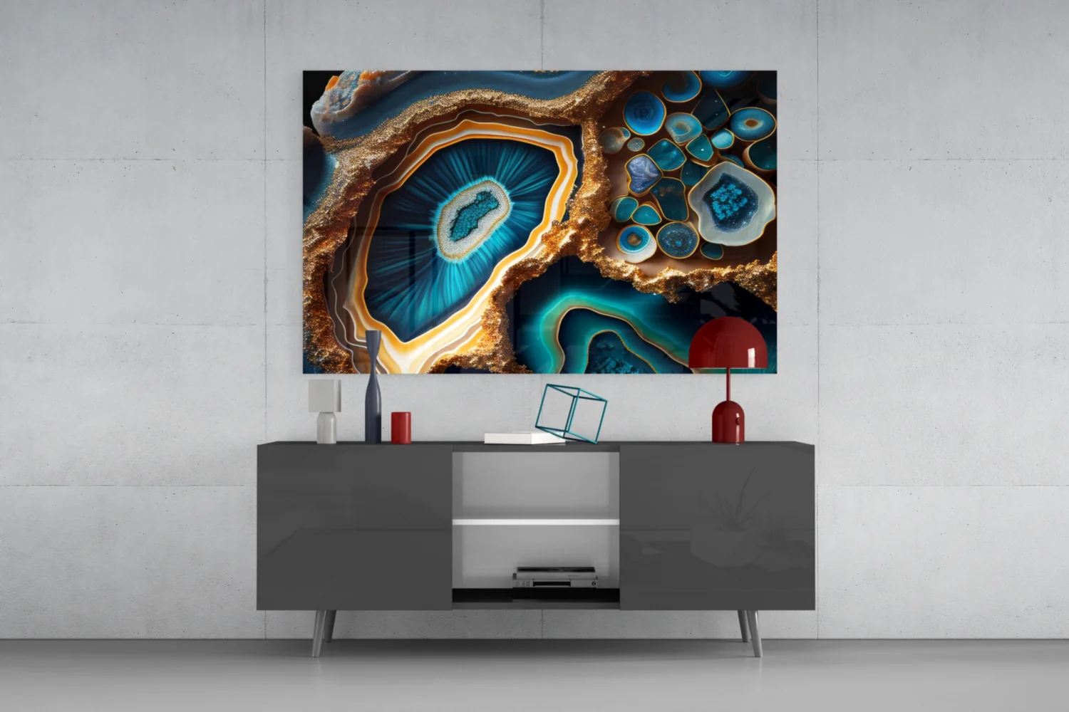 Abstract Art Glass Wall Art - Image 8