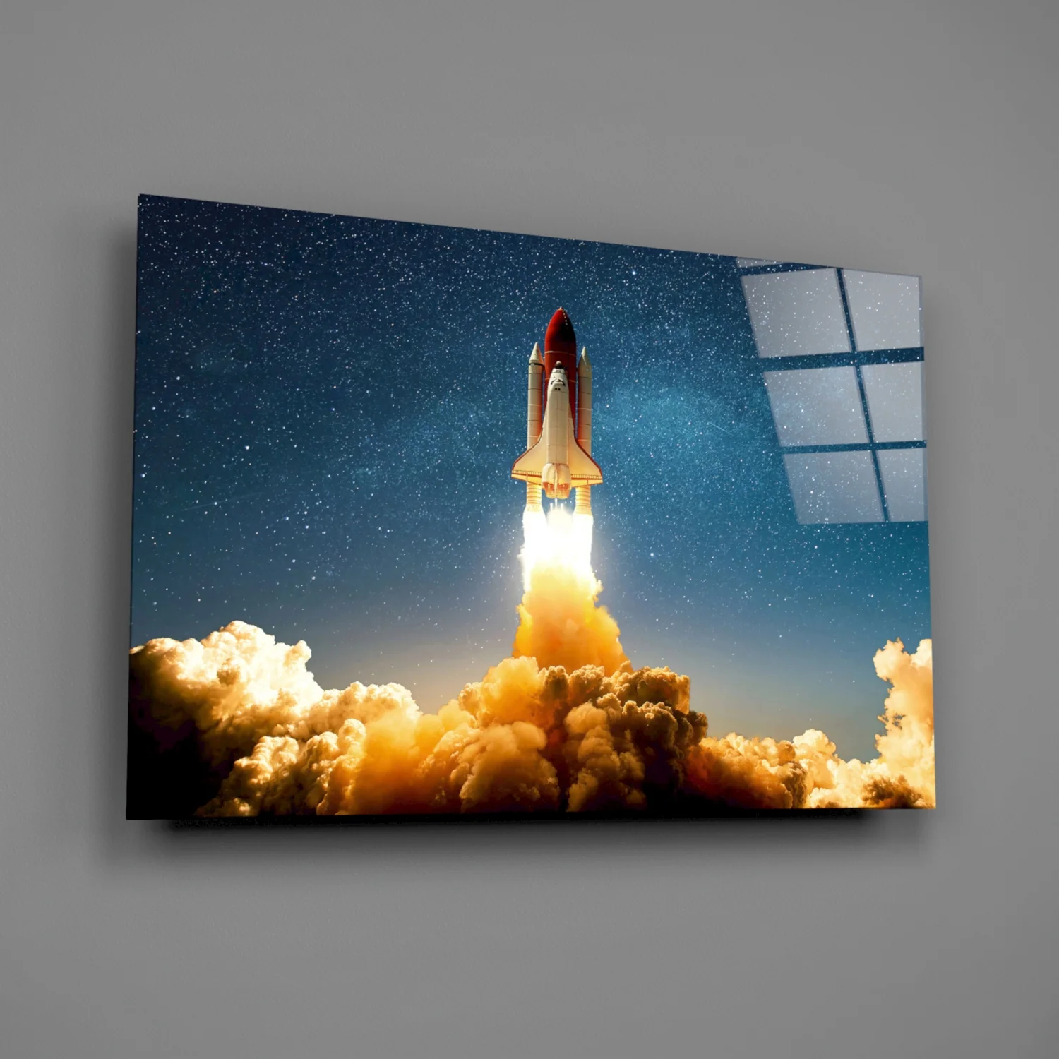Journey To Space Glass Wall Art - Image 2