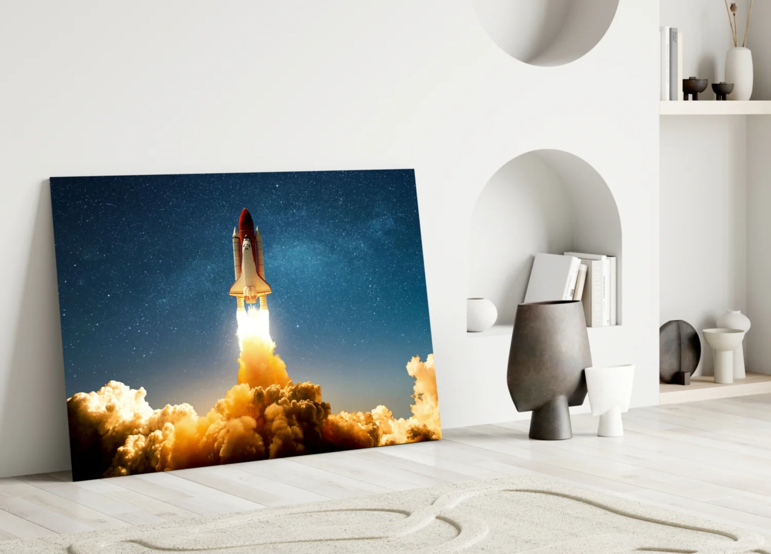 Journey To Space Glass Wall Art - Image 3