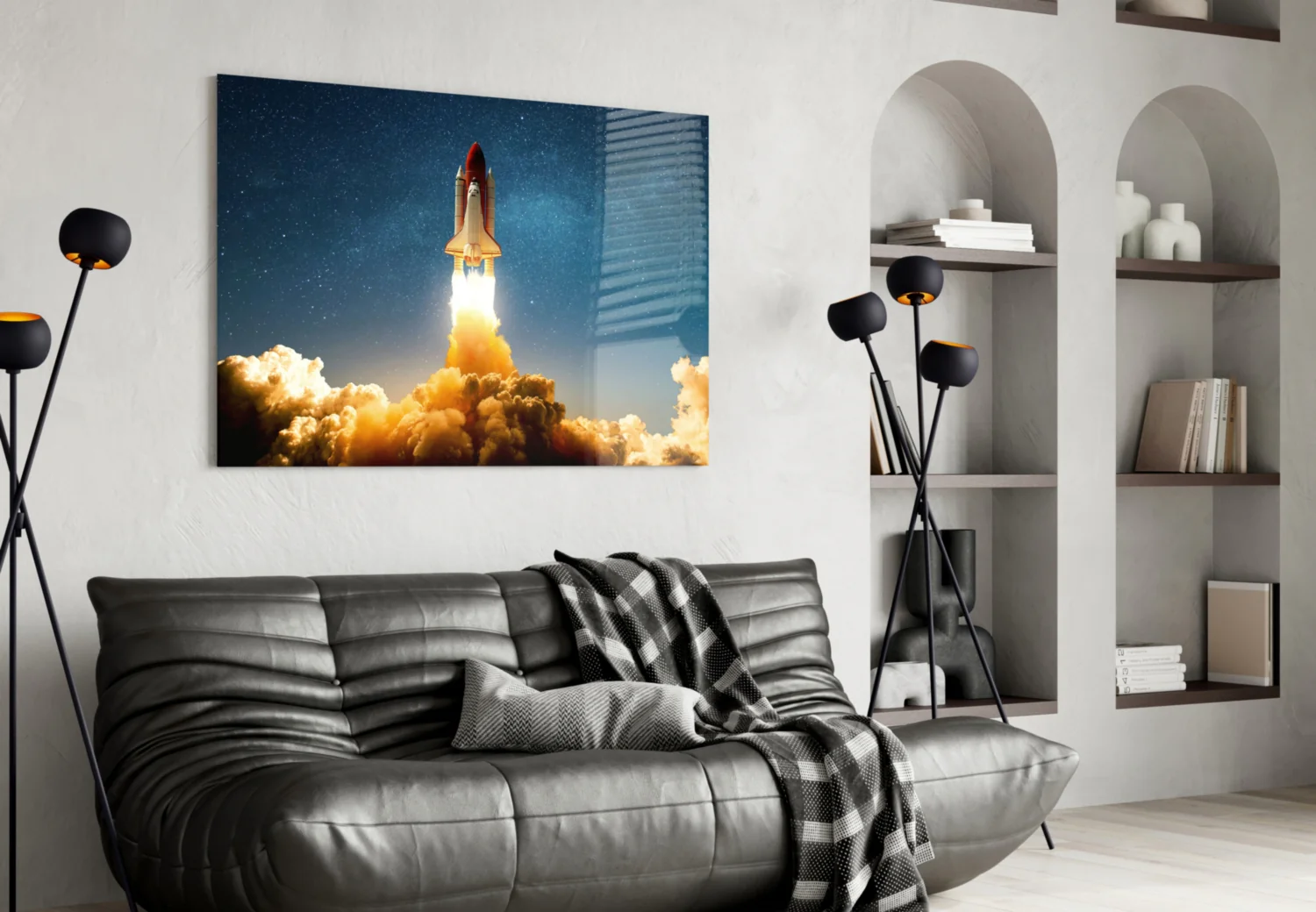 Journey To Space Glass Wall Art - Image 4