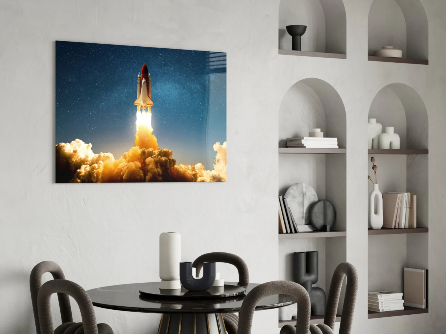 Journey To Space Glass Wall Art - Image 5