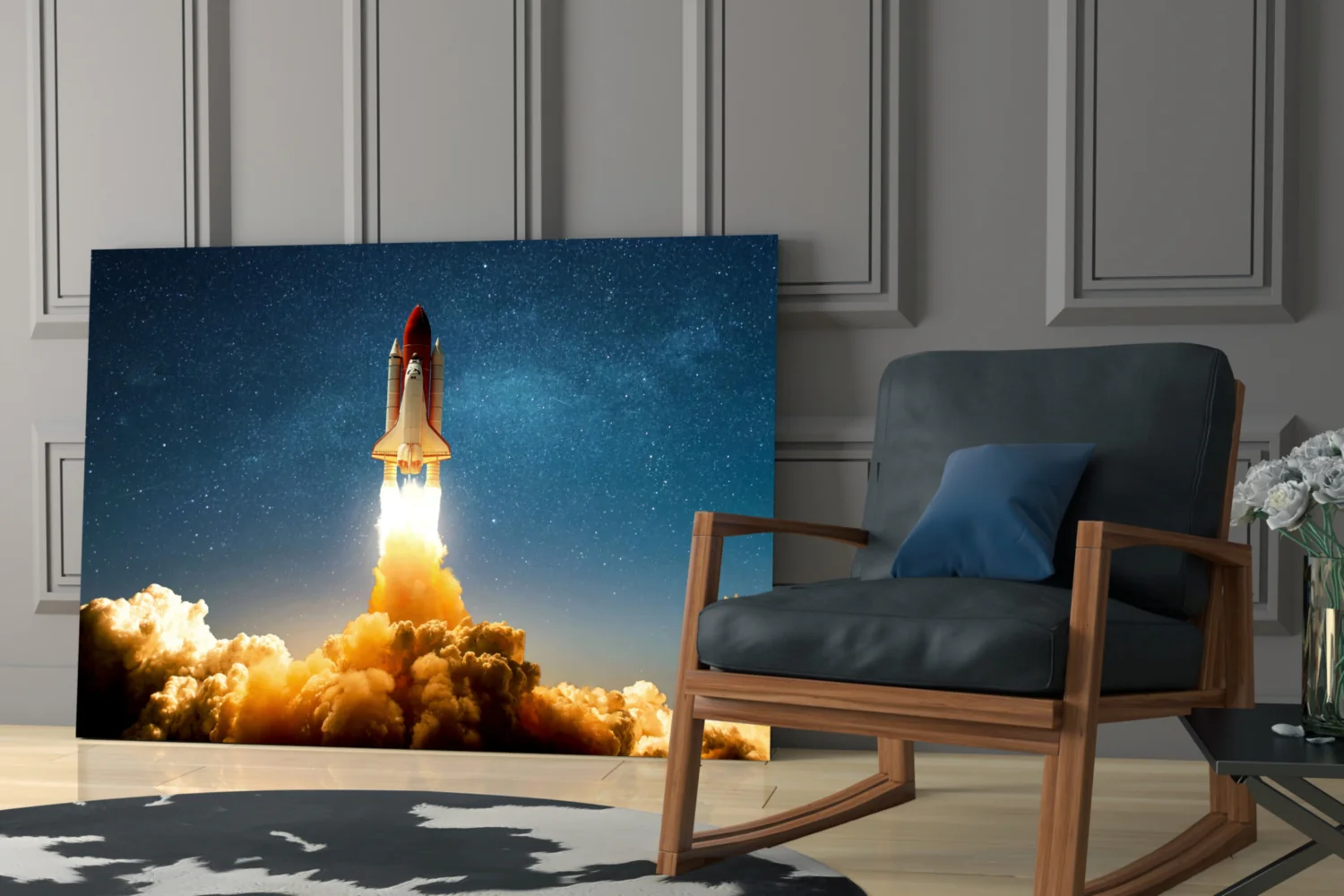 Journey To Space Glass Wall Art - Image 6