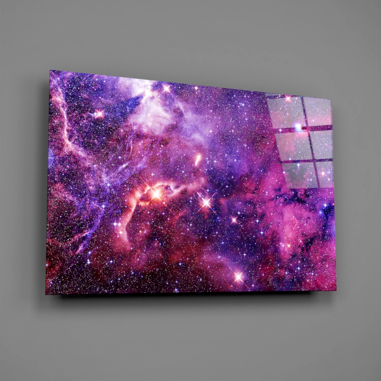 Space Purple Glass Wall Art - Image 2