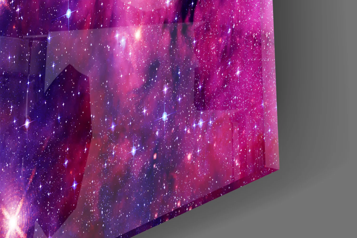 Space Purple Glass Wall Art - Image 7