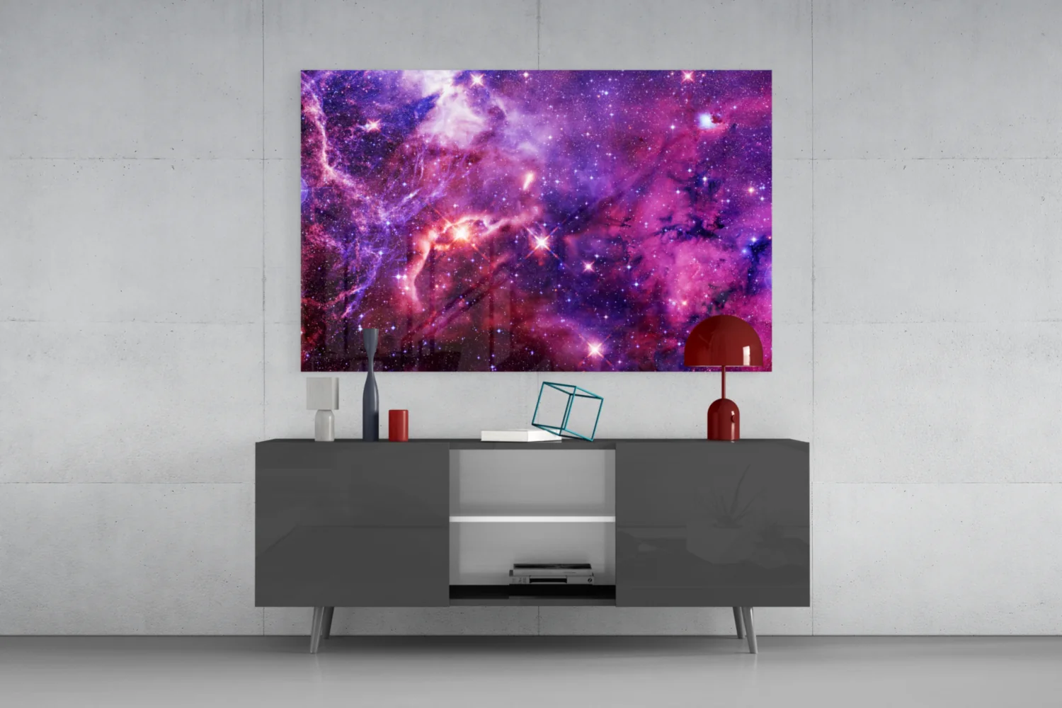 Space Purple Glass Wall Art - Image 8