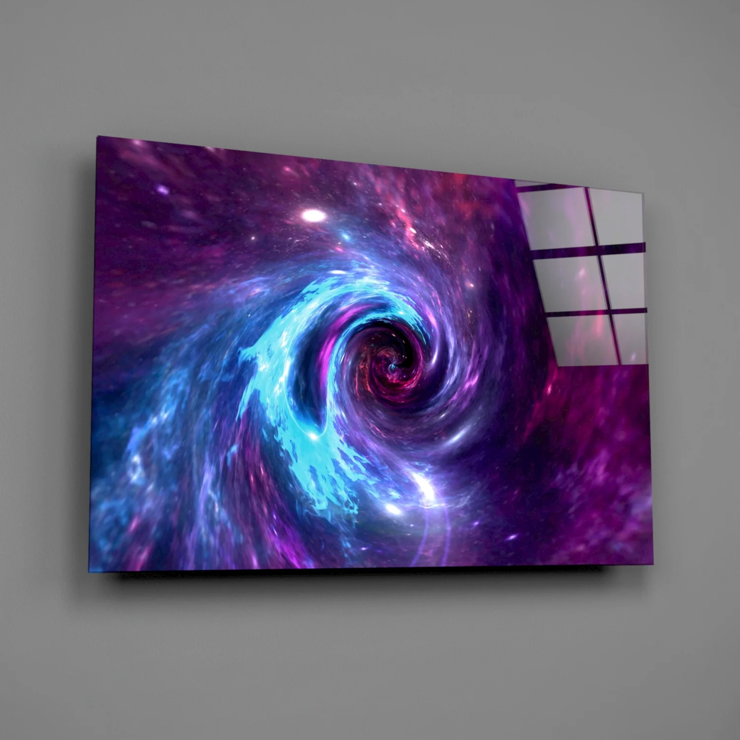 Space Helix Glass Wall Art - Image 2