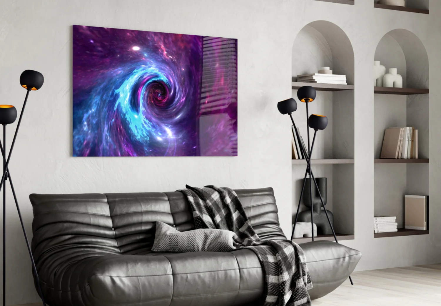Space Helix Glass Wall Art - Image 4