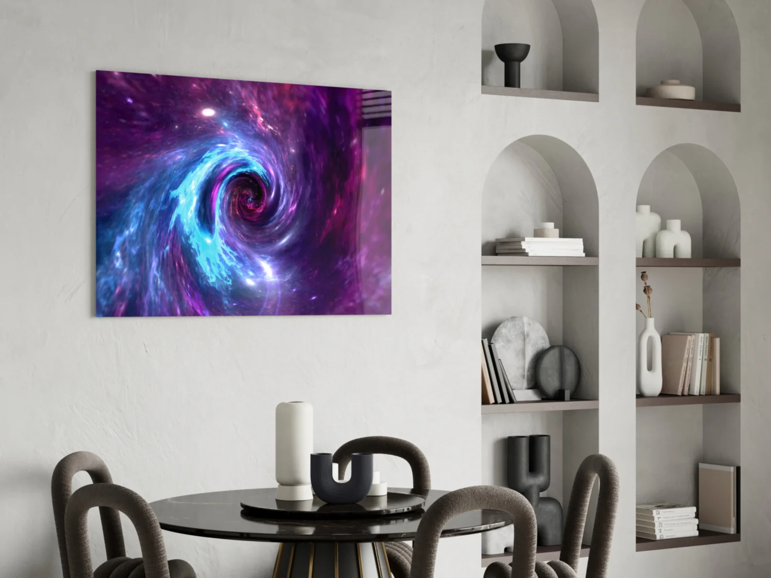 Space Helix Glass Wall Art - Image 5