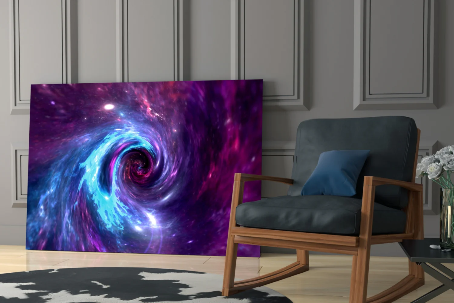 Space Helix Glass Wall Art - Image 6