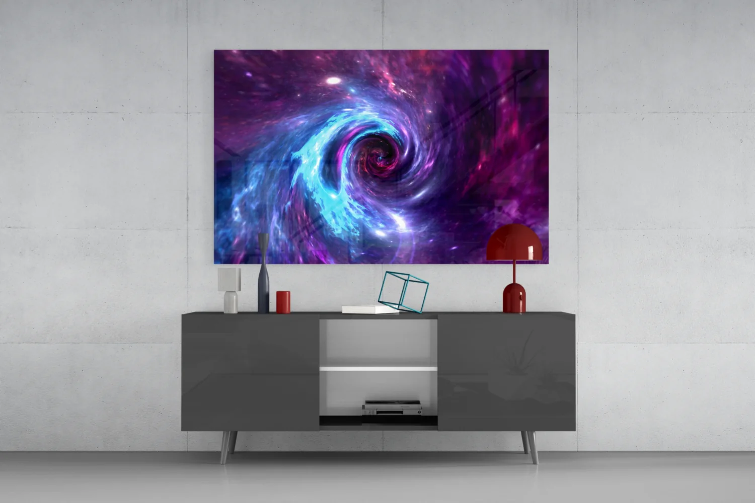 Space Helix Glass Wall Art - Image 8