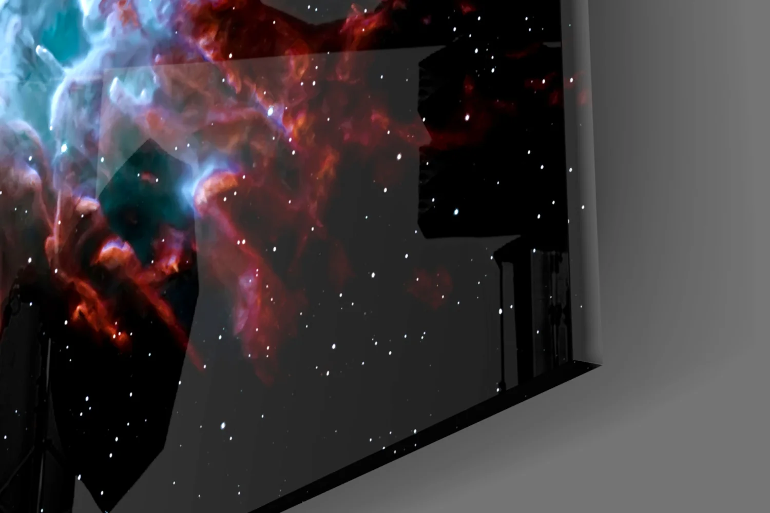 Space Red Glass Wall Art - Image 7