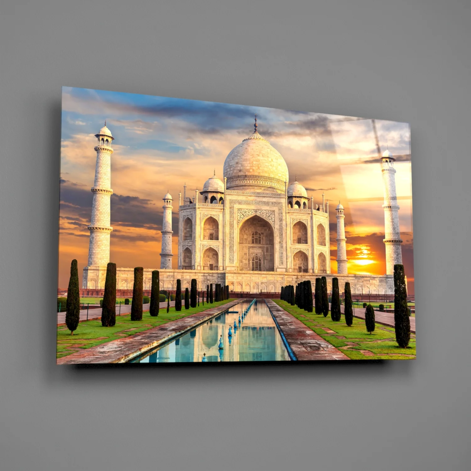 Taj Mahal Glass Wall Art - Image 2