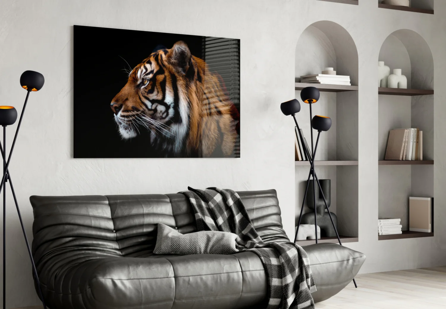 Tiger Glass Wall Art - Image 4