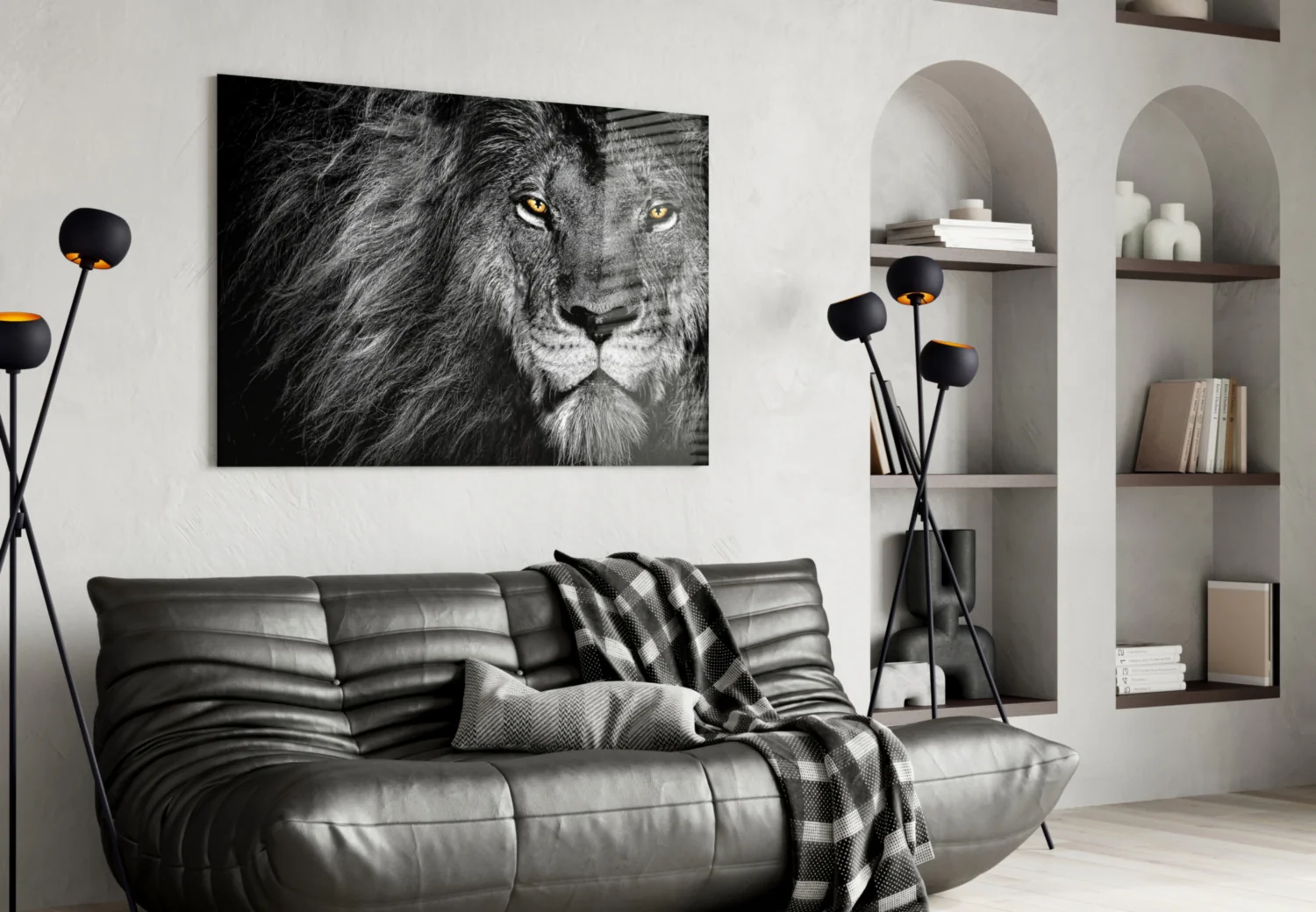 Lion Glass Wall Art - Image 4