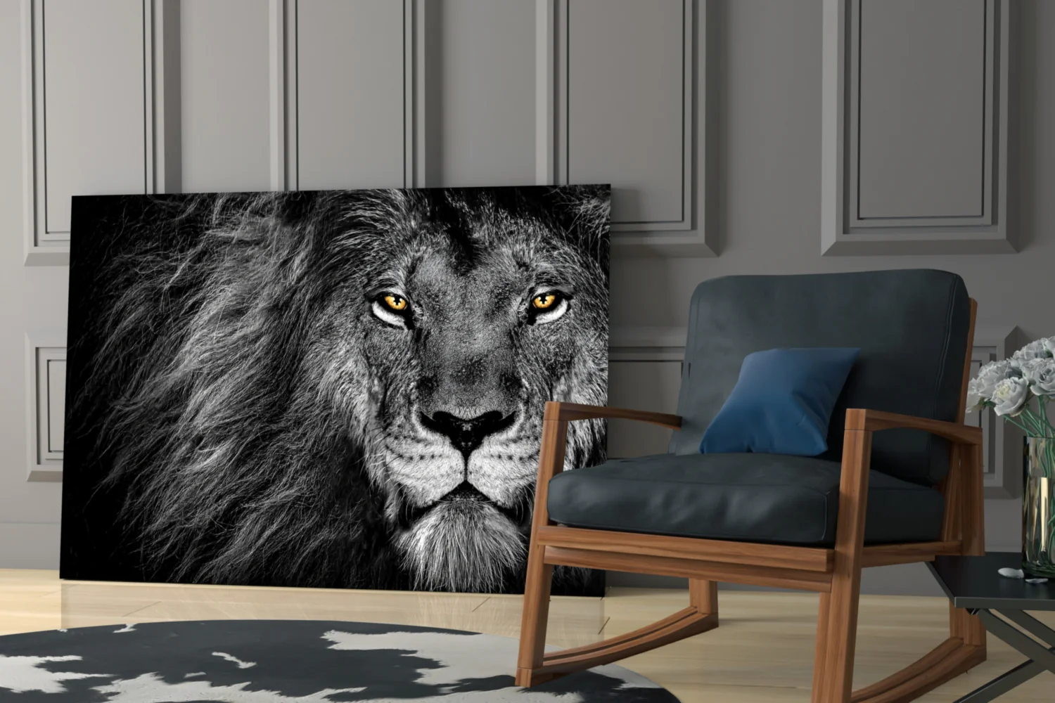 Lion Glass Wall Art - Image 6