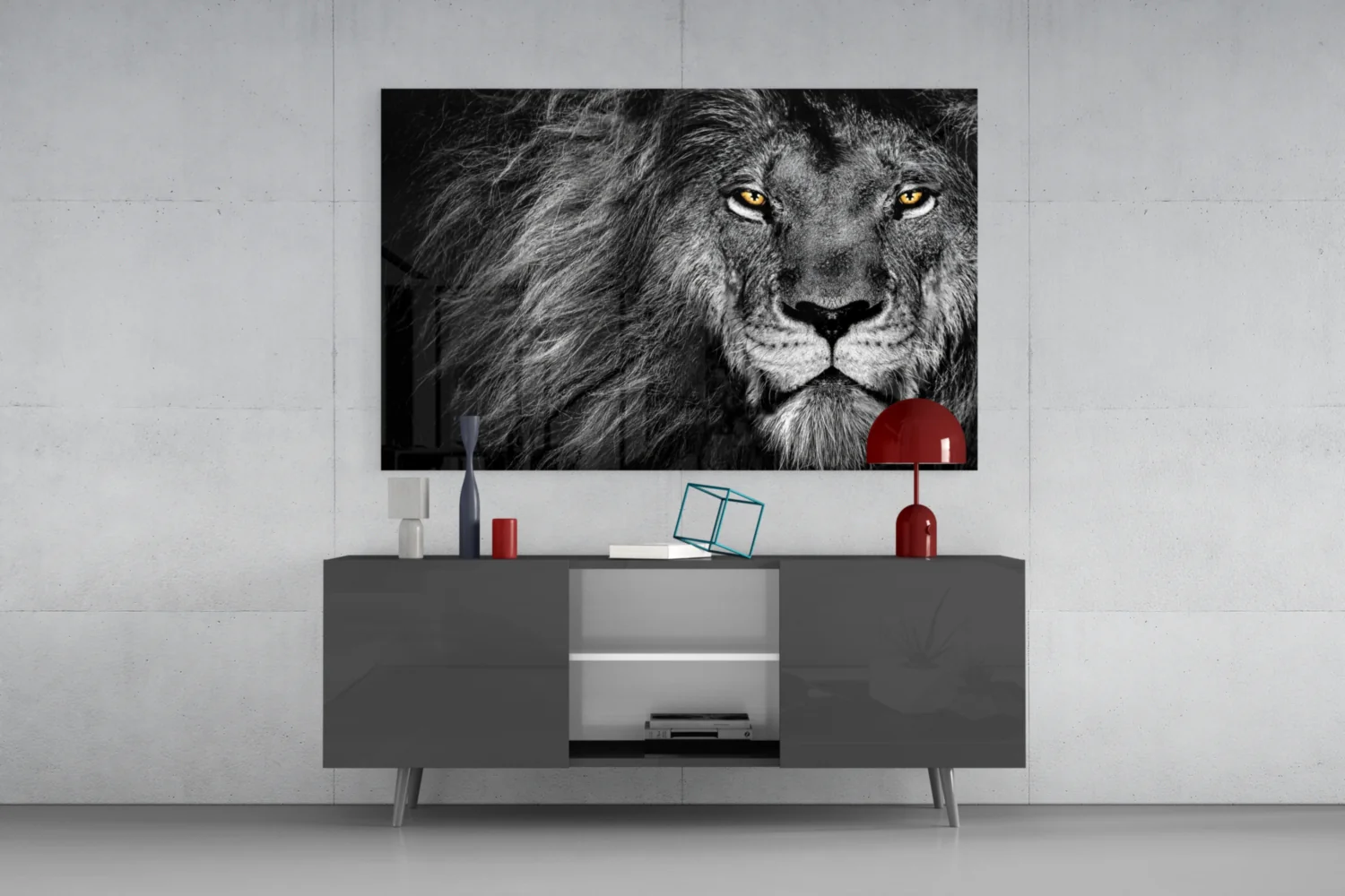 Lion Glass Wall Art - Image 8