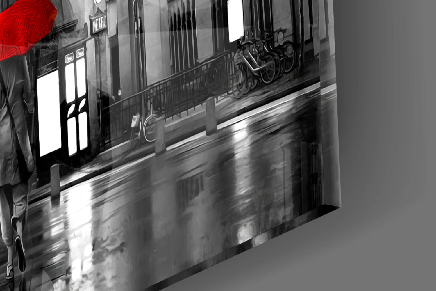 Eiffel Tower Glass Wall Art - Image 7