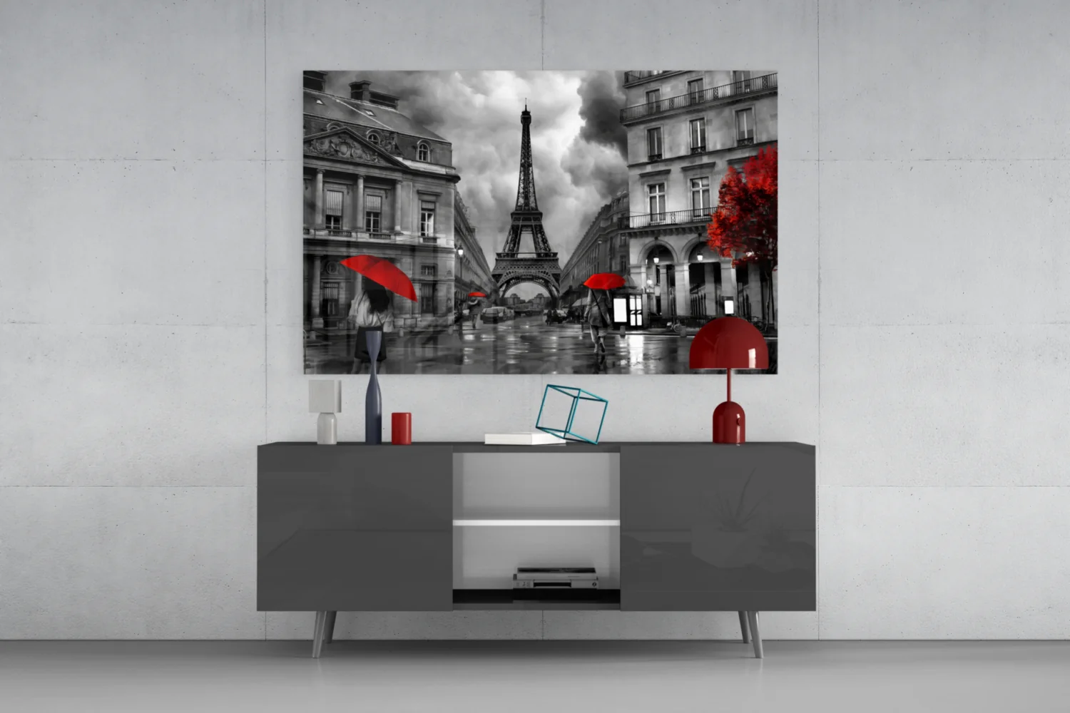 Eiffel Tower Glass Wall Art - Image 8