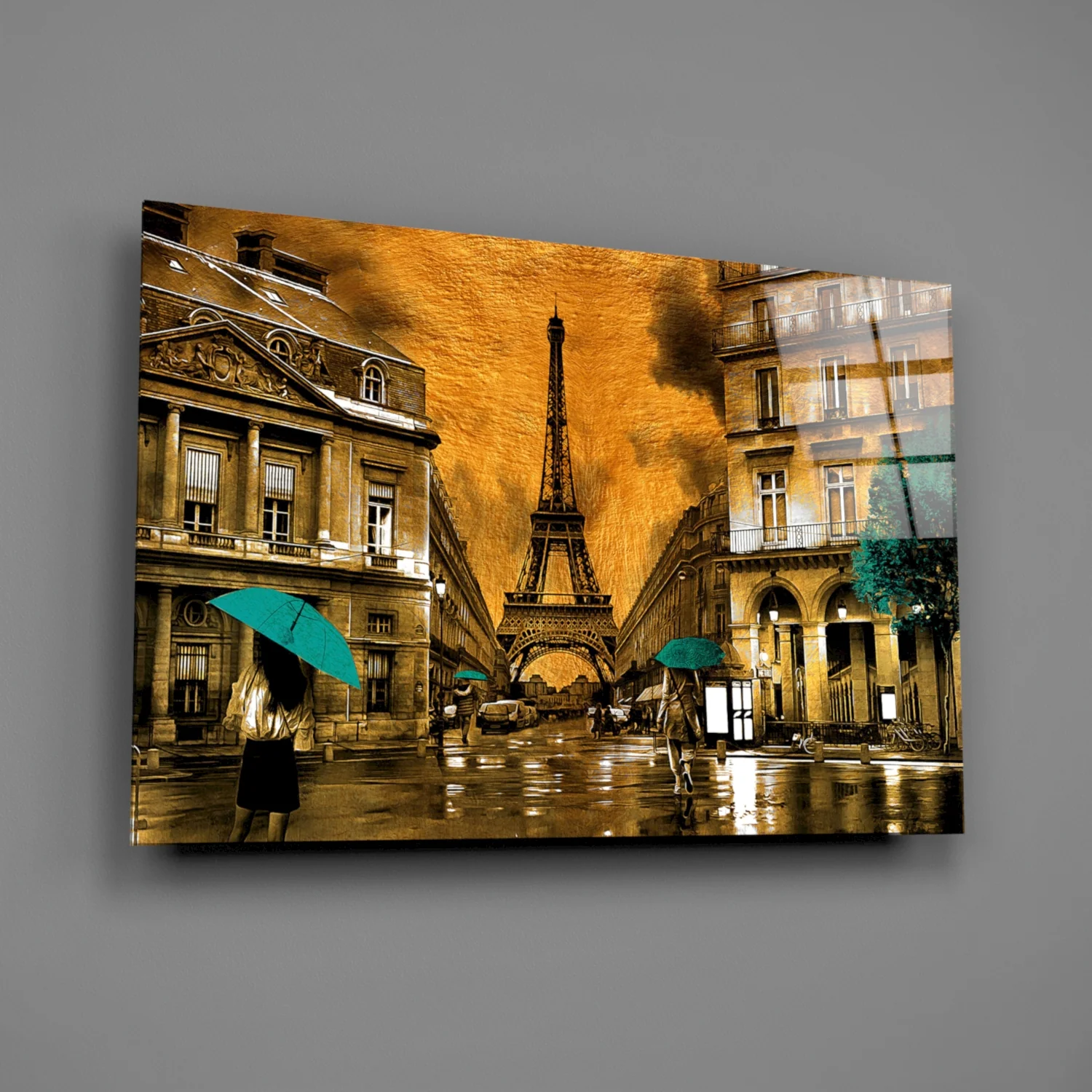 Eiffel Tower Glass Wall Art - Image 2