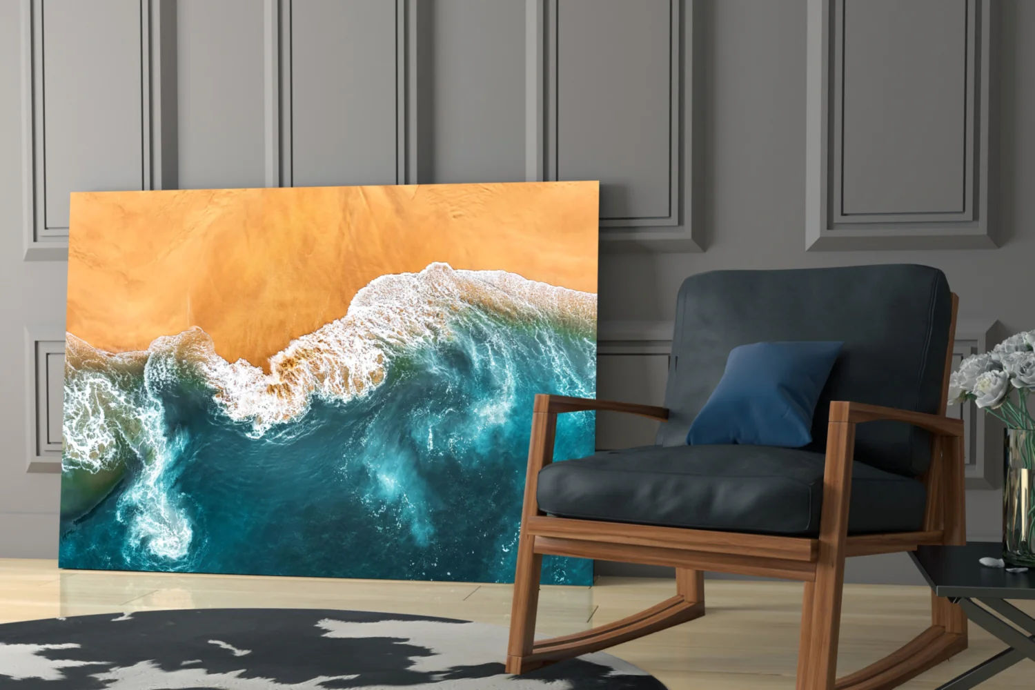 Waves Glass Wall Art - Image 6
