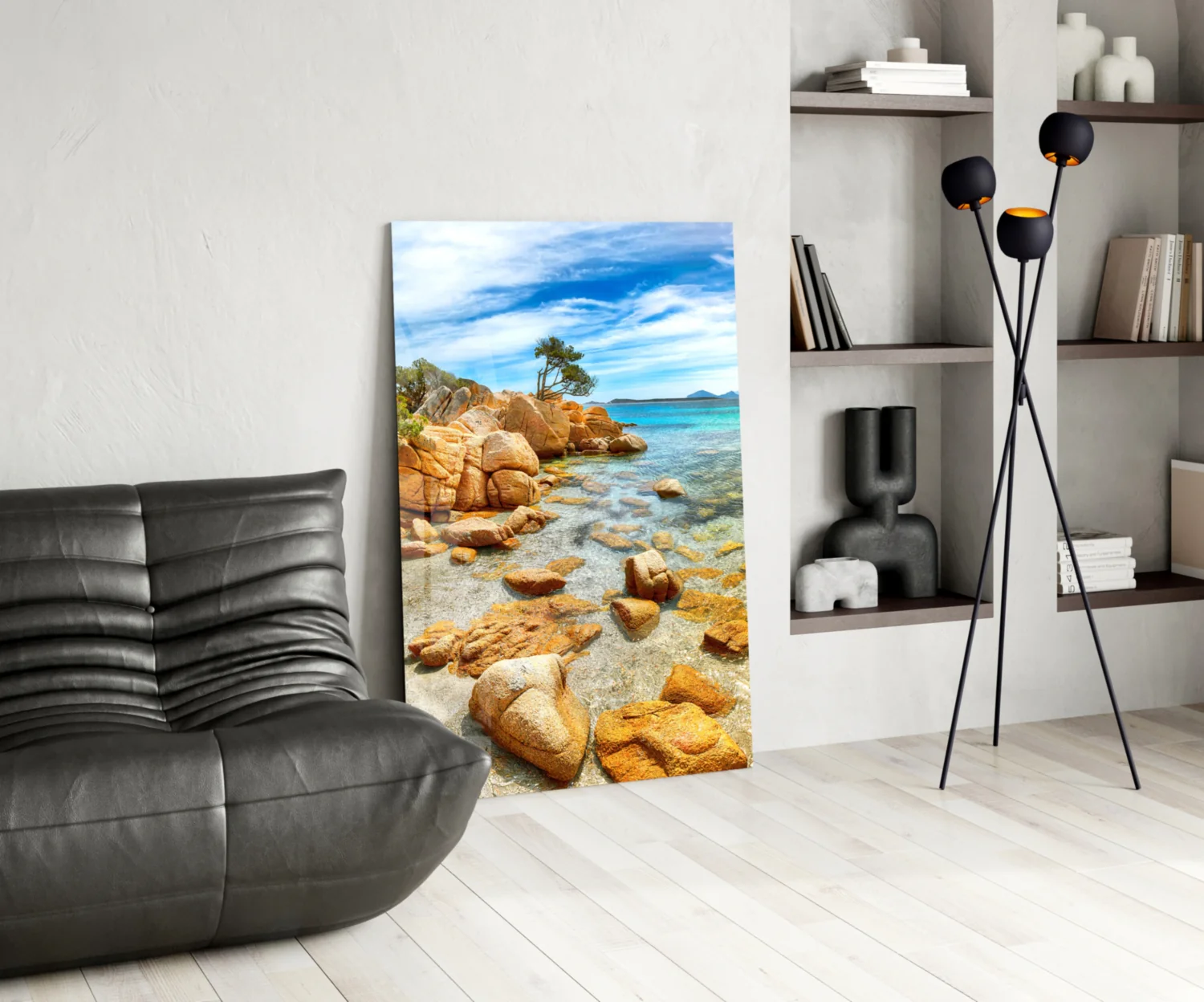 Beach View Glass Wall Art - Image 5