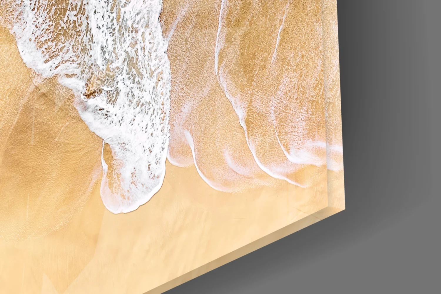 Ocean Waves Crashing Glass Wall Art - Image 3