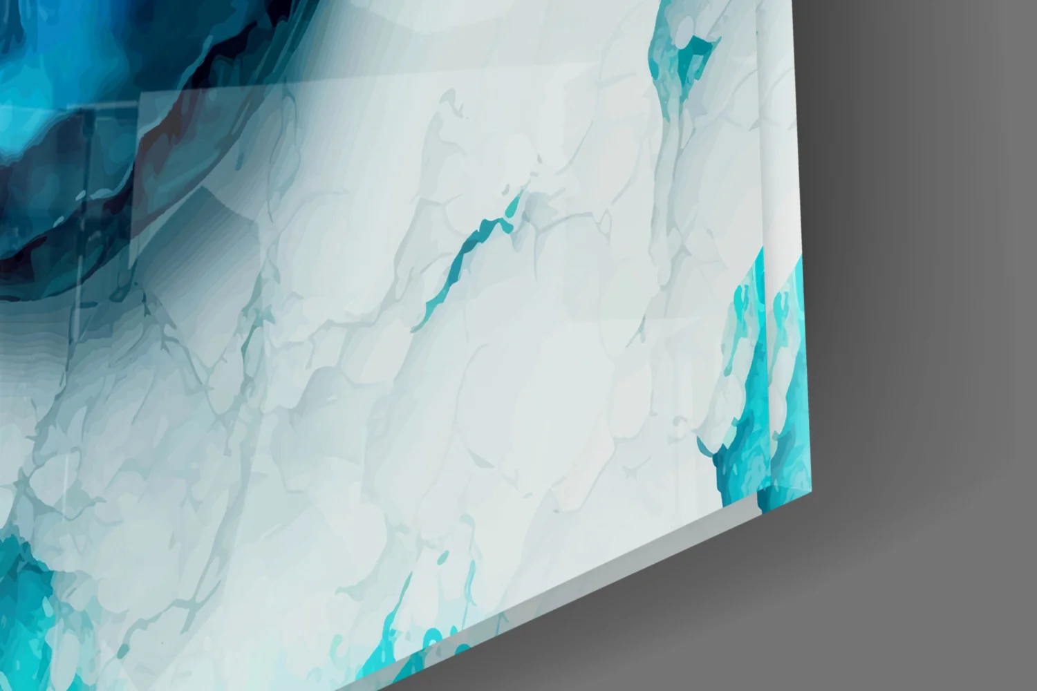 Ethereal Ocean Waves Glass Wall Art - Image 3