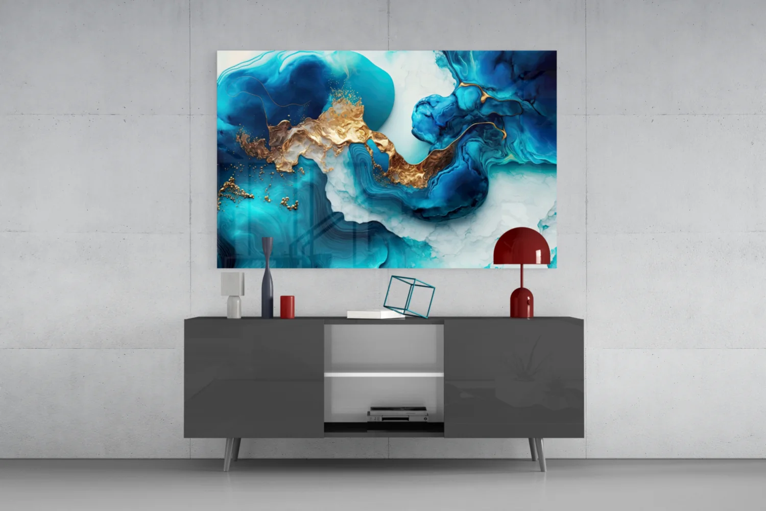 Ethereal Ocean Waves Glass Wall Art - Image 8