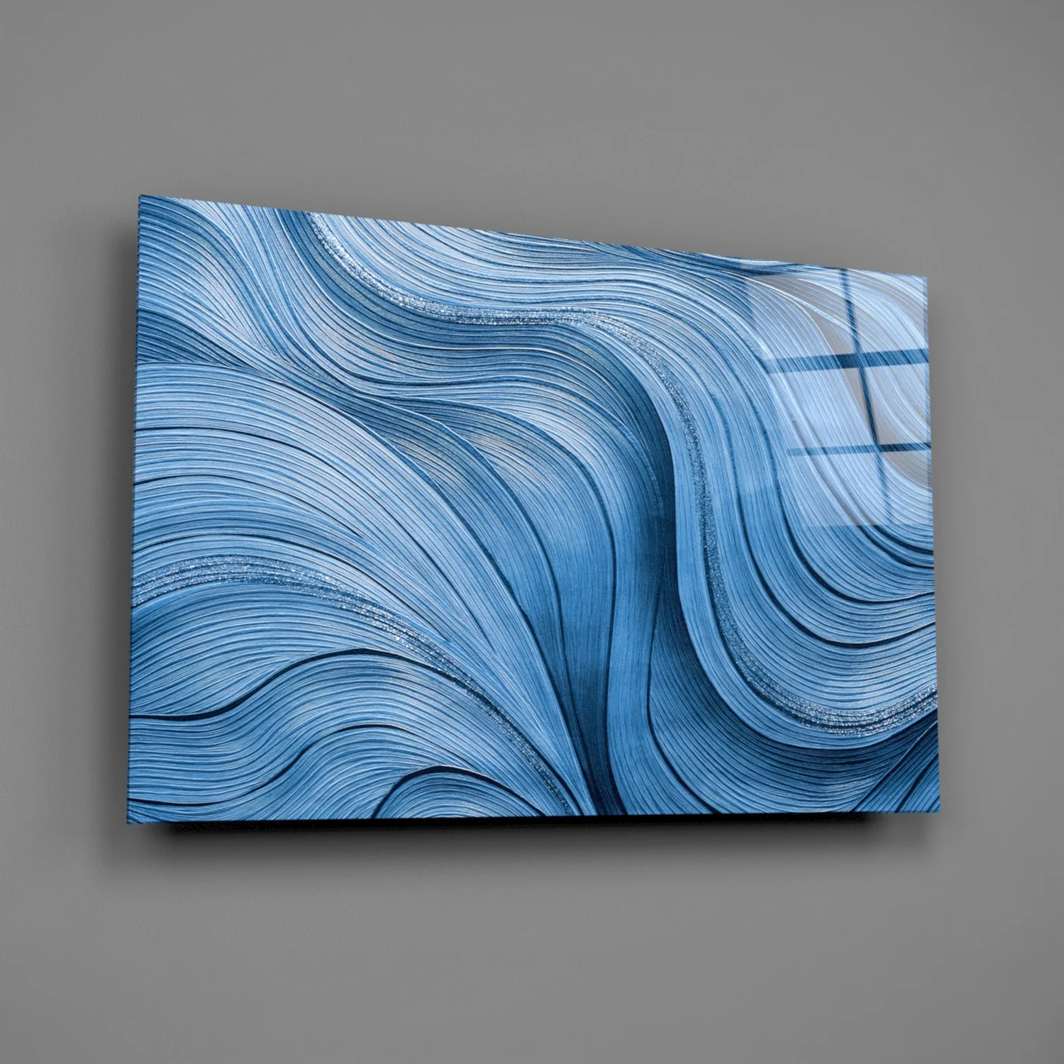 Elevate Your Space with Ocean Waves Glass Wall Art - Image 2