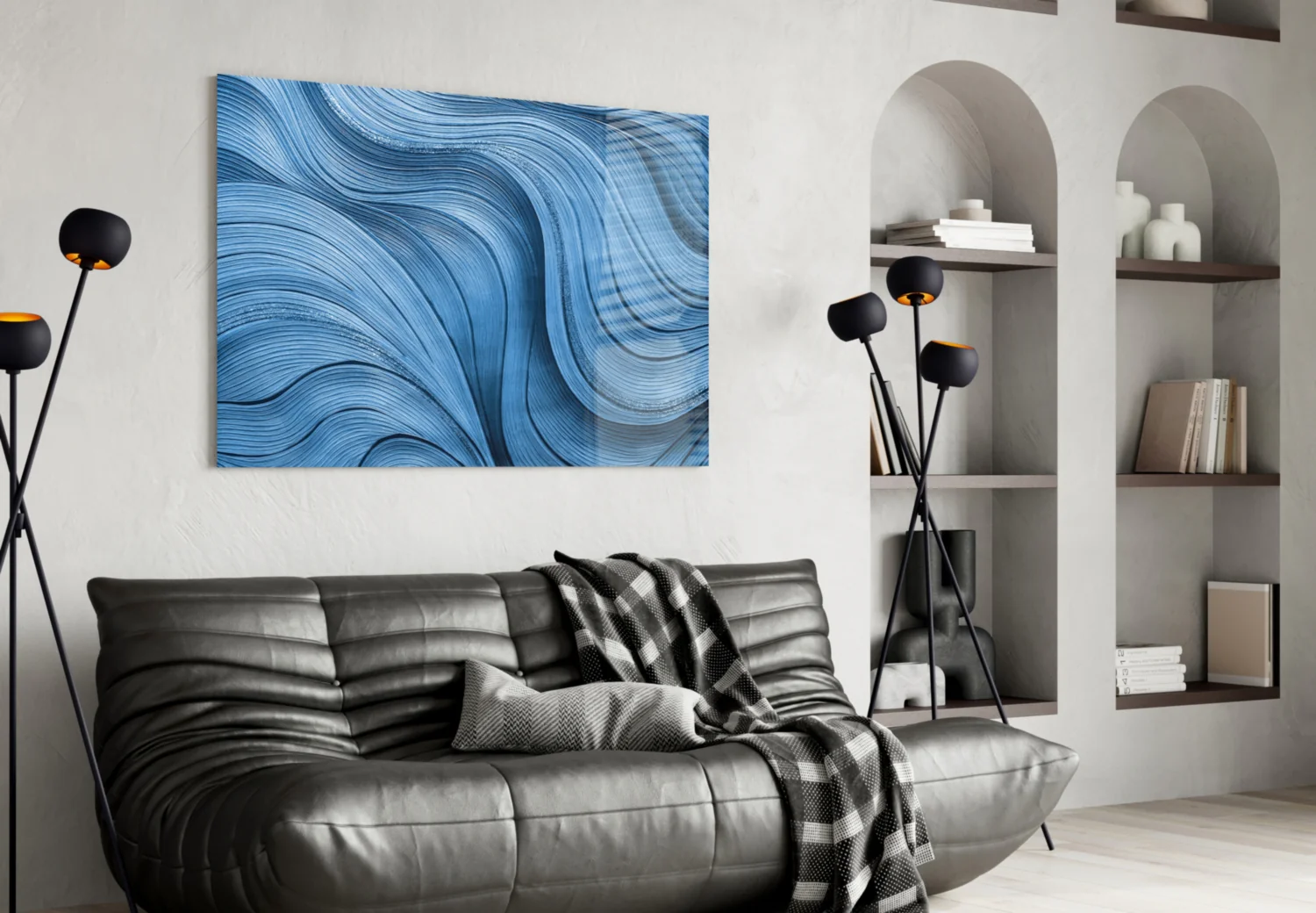 Elevate Your Space with Ocean Waves Glass Wall Art - Image 4