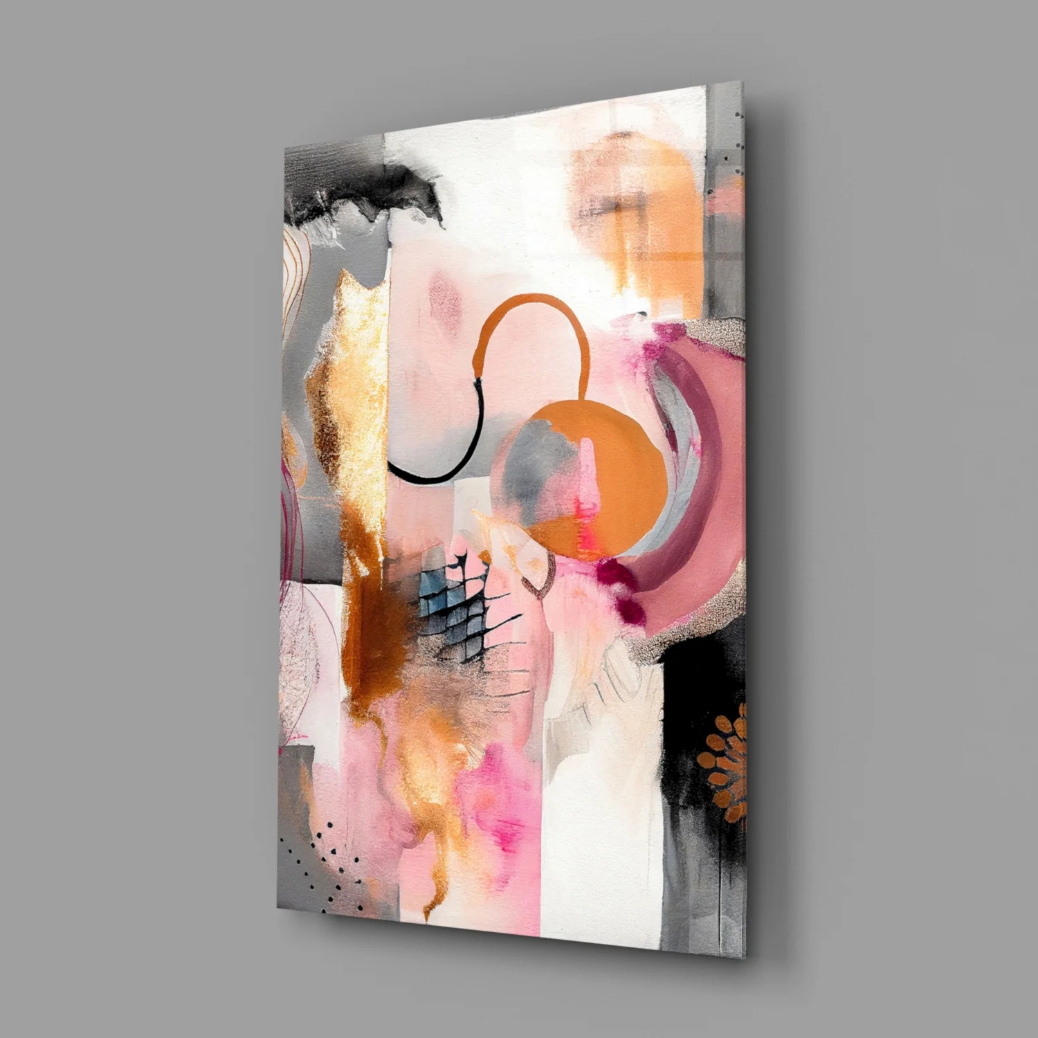 Elegant Abstract Glass Wall Art - Image 2