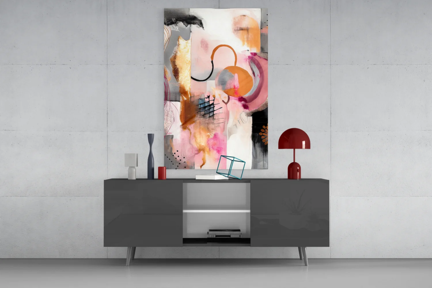 Elegant Abstract Glass Wall Art - Image 8