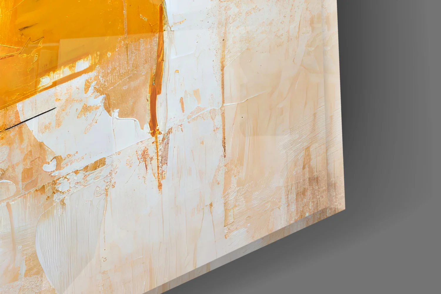 Abstract Color Block Glass Wall Art - Image 3