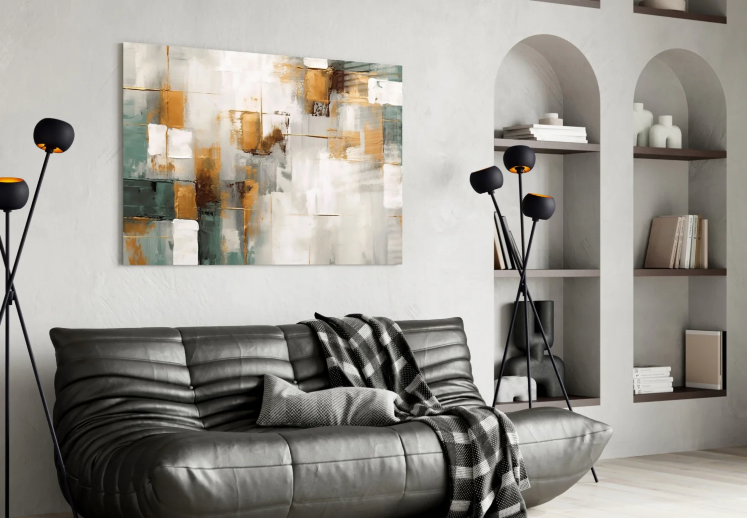 Elegant Abstract Glass Wall Art - Image 4
