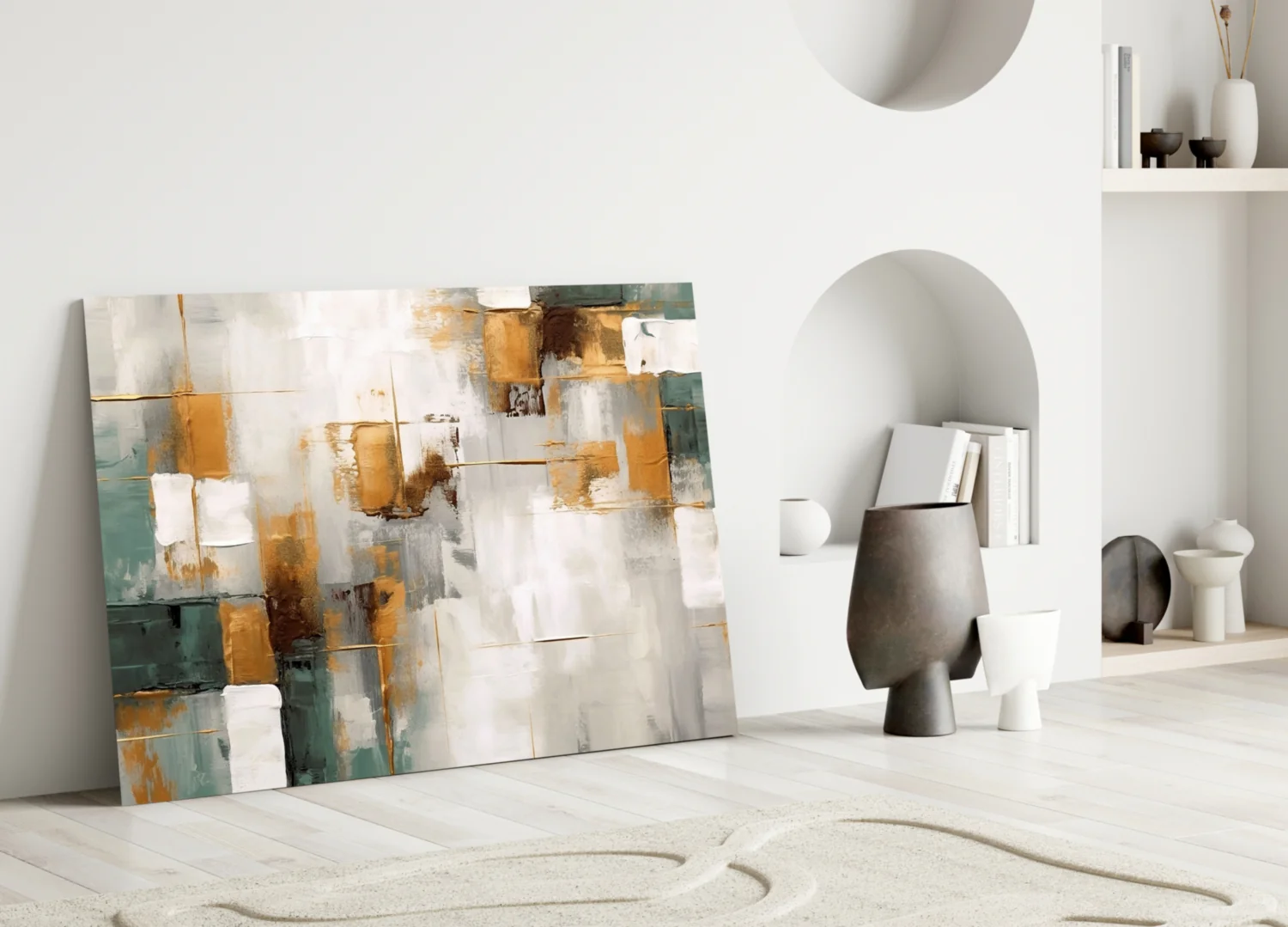 Elegant Abstract Glass Wall Art - Image 5