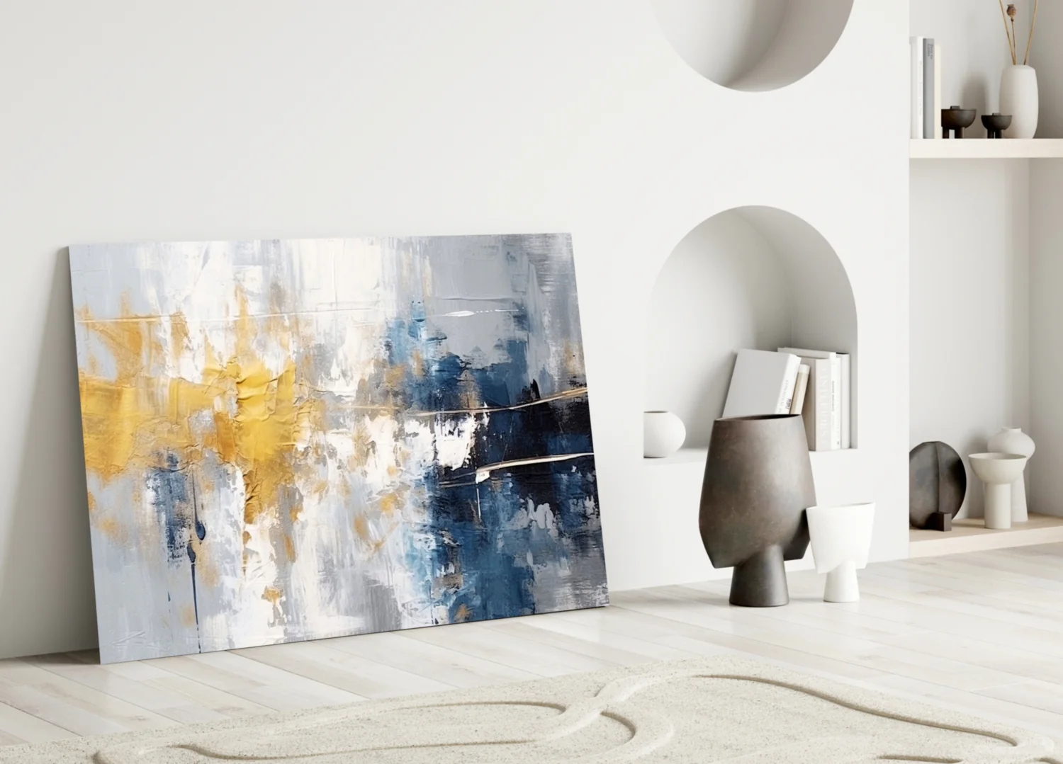 Elegant Abstract Glass Wall Art - Image 5