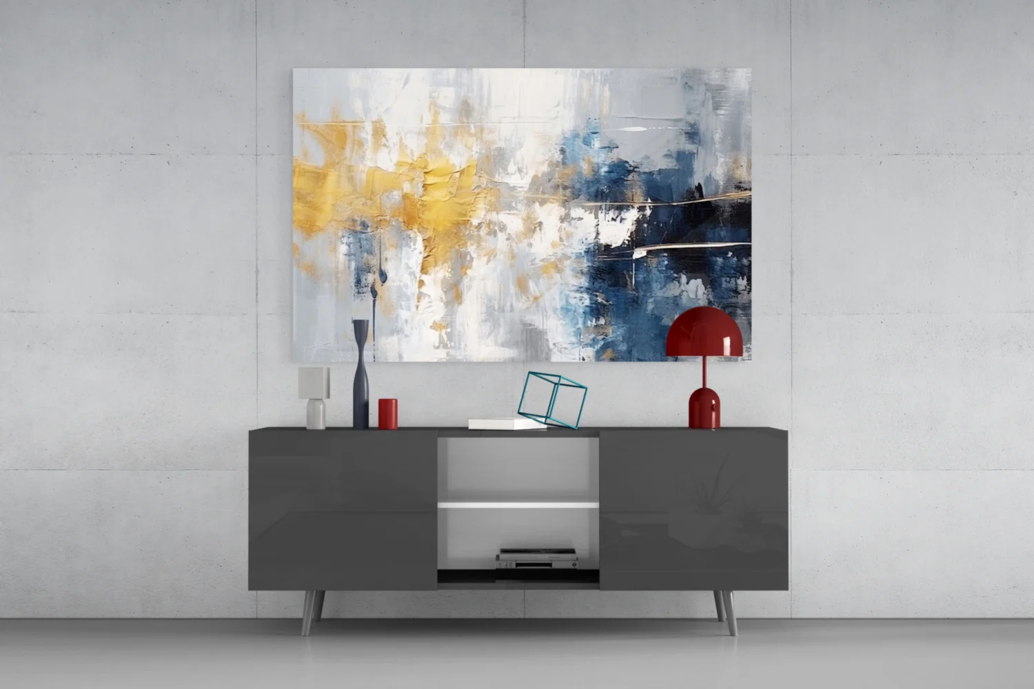 Elegant Abstract Glass Wall Art - Image 8