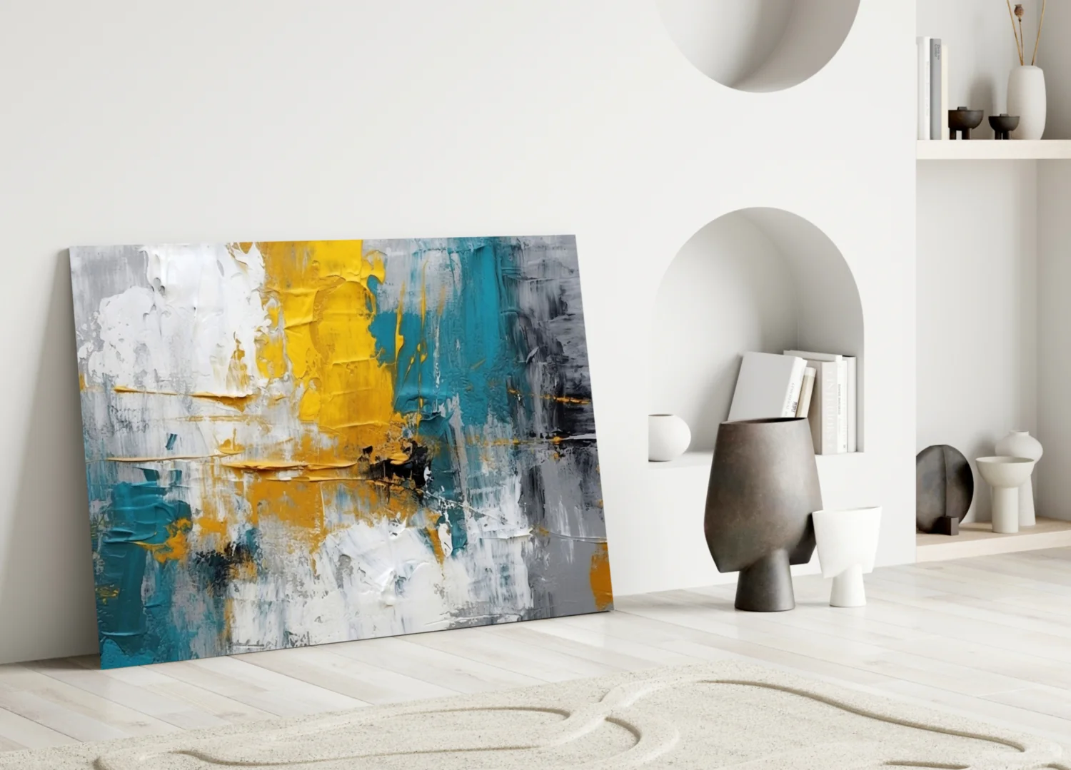 Elevate Your Space with Bold Abstract Glass Wall Art - Image 5