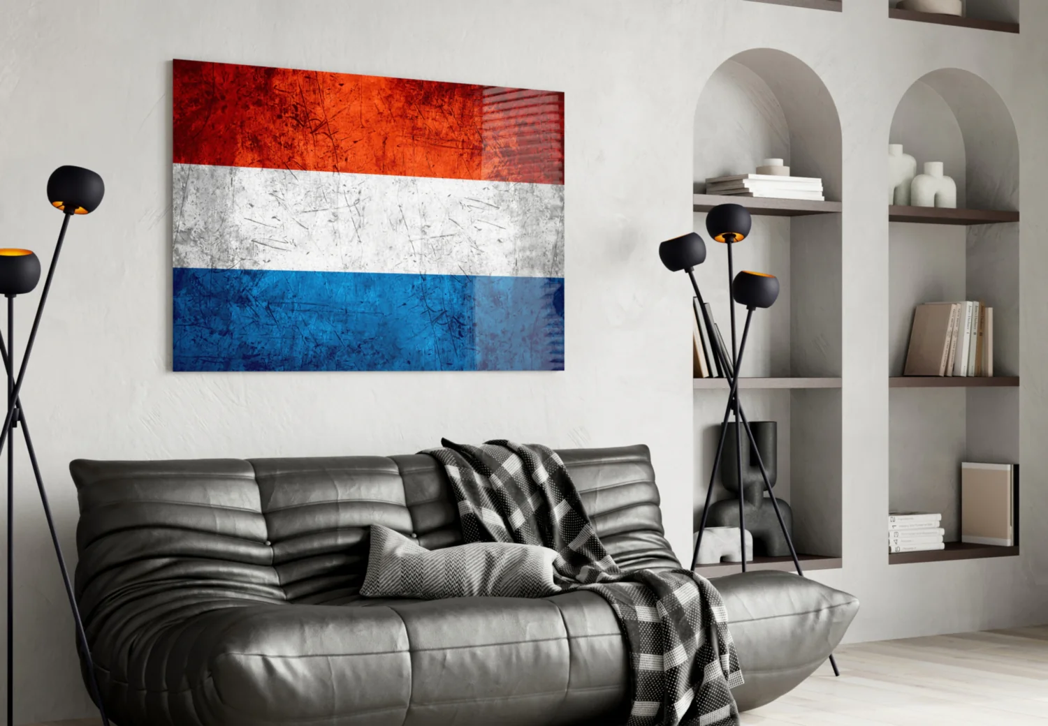 Flag of The Netherlands Glass Wall Art - Image 3