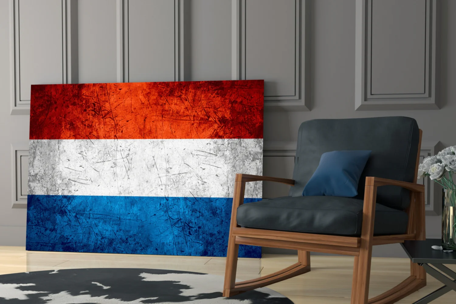 Flag of The Netherlands Glass Wall Art - Image 6