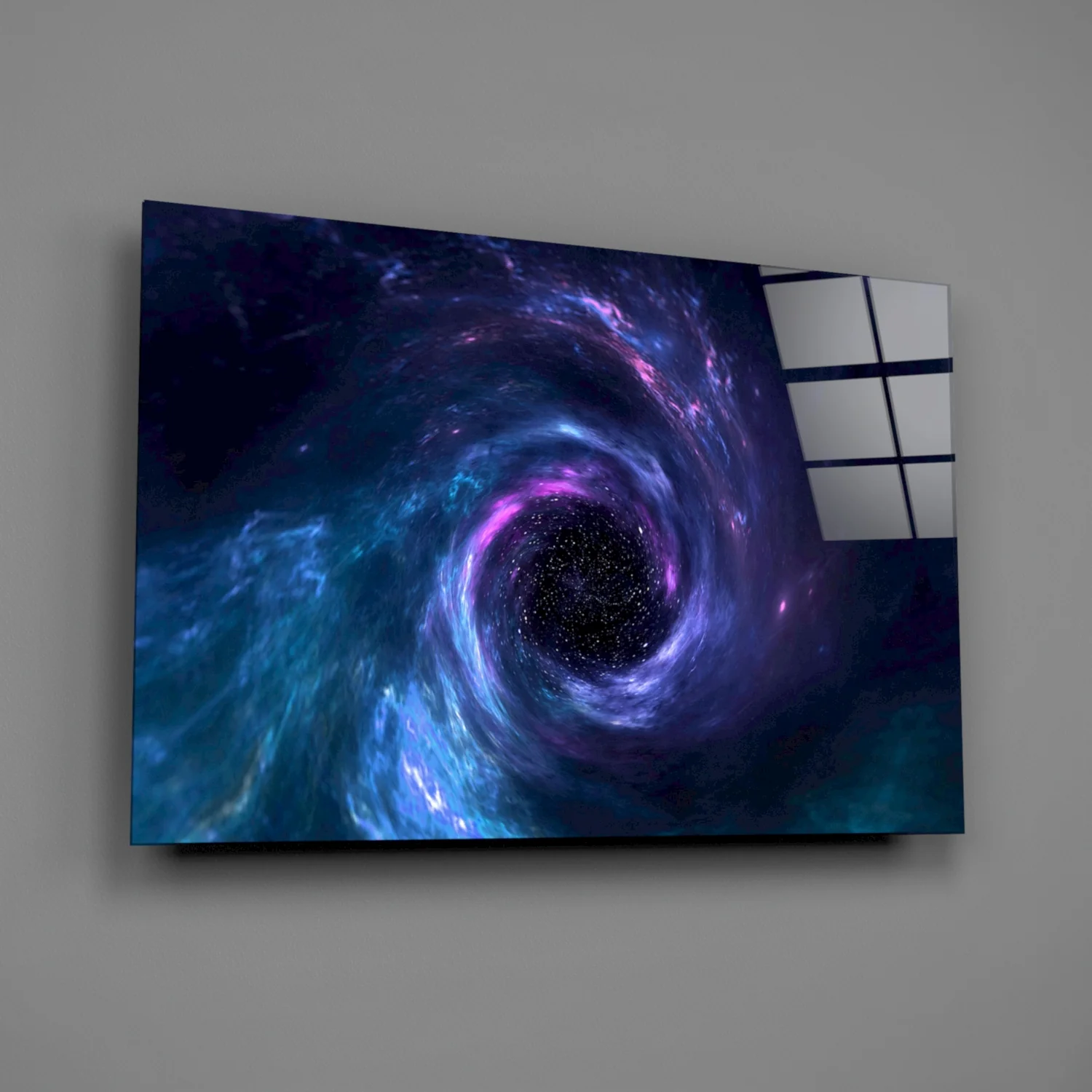 Cosmic Whirlpool Glass Wall Art - Image 2