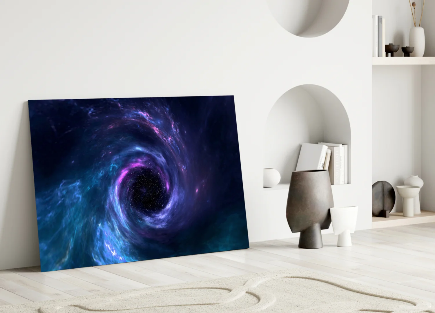 Cosmic Whirlpool Glass Wall Art - Image 5