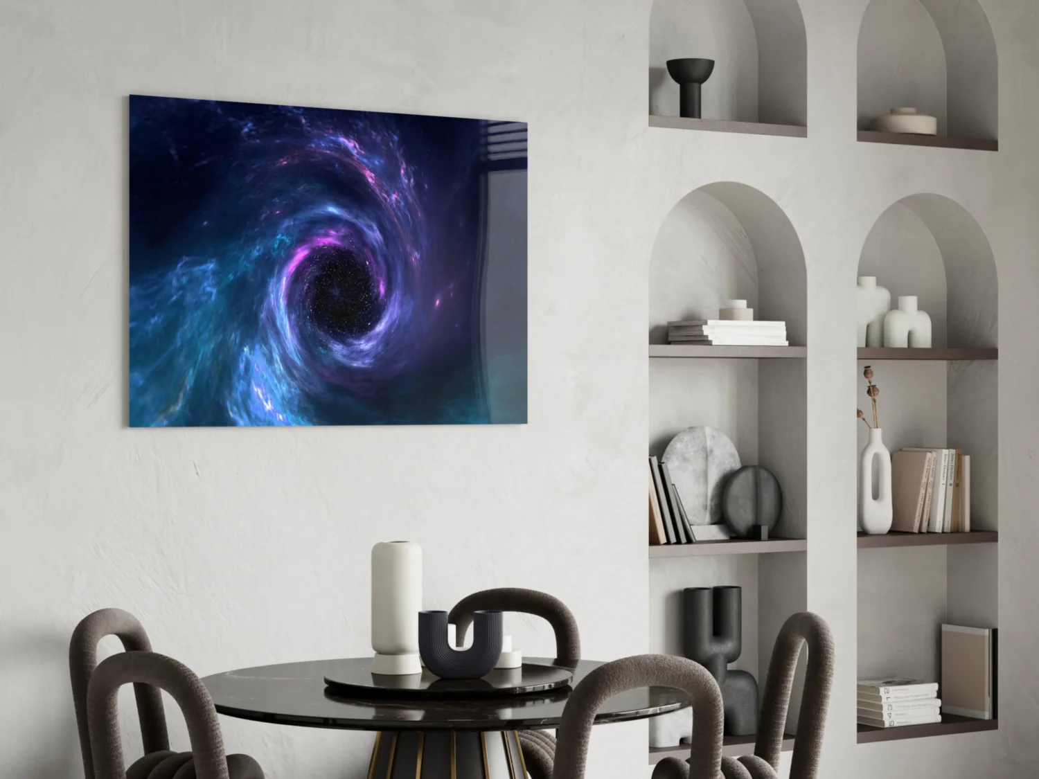 Cosmic Whirlpool Glass Wall Art - Image 6